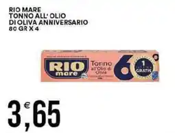 Vantaggio Cash&Carry Rio mare tonno all' olio di oliva anniversario offerta