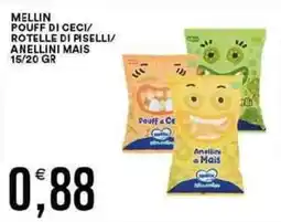 Vantaggio Cash&Carry Mellin pouff di ceci/ rotelle di piselli/ anellini mais offerta
