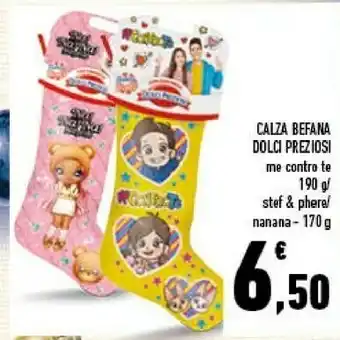 Conad City Dolci preziosi calza befana offerta