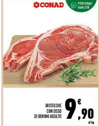 Conad City Bistecche con osso di bovino adulto offerta