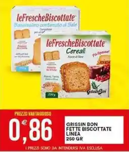 Vantaggio Cash&Carry Grissin bon fette biscottate linea offerta