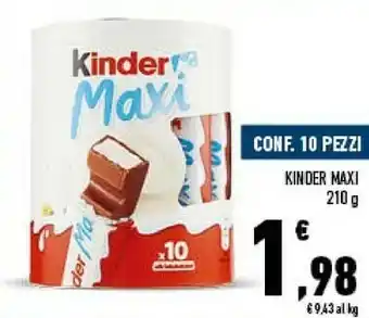 Conad Kinder maxi 210 g(ml) offerta