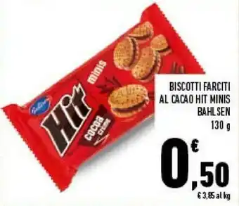Conad Biscotti farciti al cacao hit minis offerta