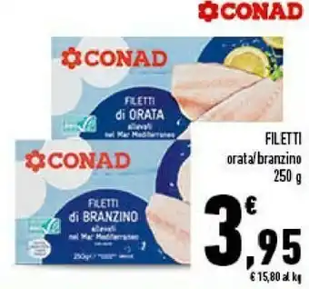 Conad Conad - filetti di branzino offerta