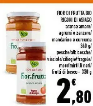 Conad Rigoni di asiago - fiordifrutta arance amare 340 g(ml) offerta