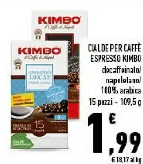 Conad Cialde per caffe espresso decaffeinato/ napoletano/ 100% arabica offerta