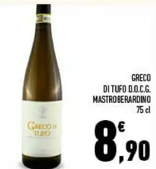 Conad Mastoberardino greco di tufo docg offerta