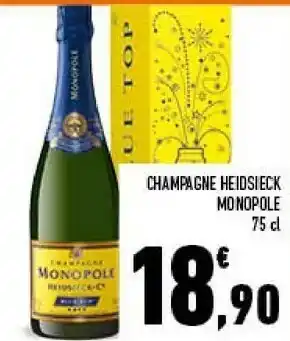 Conad Monopole champagne heidsieck 750 ml offerta
