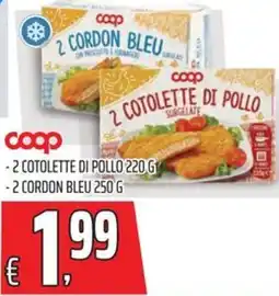 Coop Coop cotolette di pollo e cordon bleu offerta