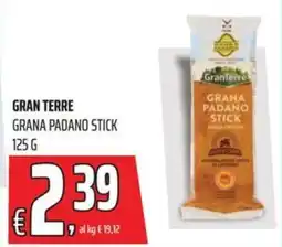 Coop Gran terre grana padano stick offerta