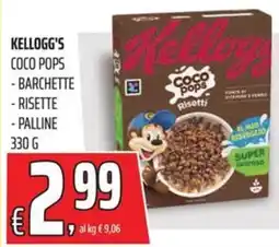 Coop Kellogg's coco pops barchette, risette e palline offerta