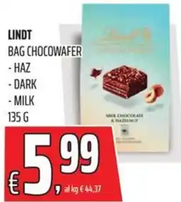 Coop Lindt bag chocowafer haz, dark e milk offerta