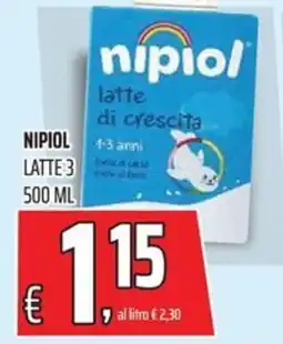 Coop Nipiol latte 3 offerta