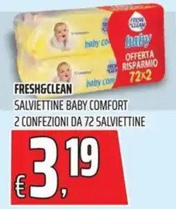 Coop Fresh&clean salviettine baby comfort offerta