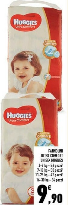 Conad Pannolini ultra comfort offerta