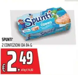 Coop Spunti' 2 confezioni offerta