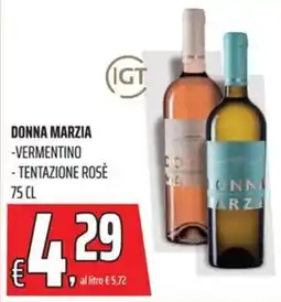 Coop Donna marzia vermentino e tentazione rose offerta