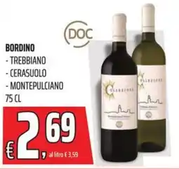 Coop Bordino trebbiano, cerasuolo e montepulciano offerta