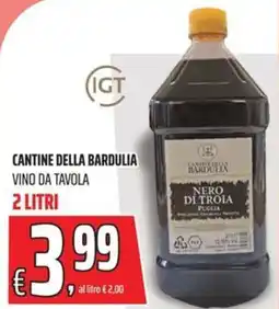 Coop Cantine della bardulia vino da tavola offerta