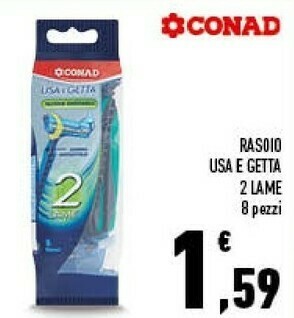 Conad Rasoio usa e getta offerta