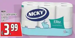 Coop Nicky elite carta igienica offerta