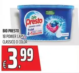 Coop Bio presto 18 power caps-classico o color offerta