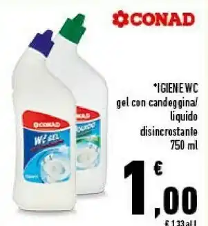 Conad Conad igiene wc gel con candeggina offerta