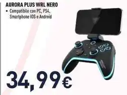 Unieuro Aurora plus wrl nero offerta