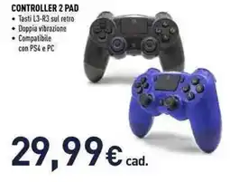 Unieuro Controller 2 pad offerta