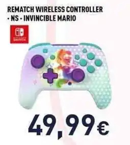 Unieuro Rematch wireless controller - NS- invincible mario offerta