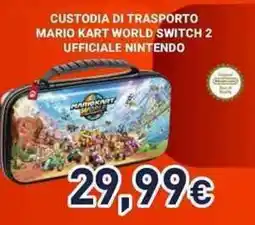 Unieuro Nacon custodia di trasporto mario kart world switch 2 ufficiale nintendo offerta