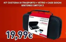 Unieuro Nacon kit custodia di trasporto + vetro + case giochi offerta