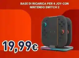 Unieuro Nacon base di ricarica per 4 joy-con nintendo switch 2 offerta