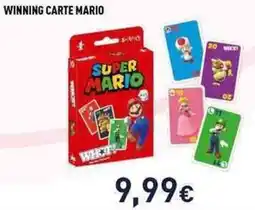 Unieuro Winning carte mario offerta