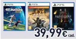 Unieuro PS5 Rematch, avatar e banishers offerta