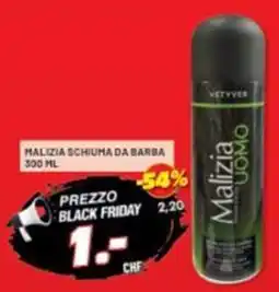 Risparmio Casa Malizia schiuma da barba offerta