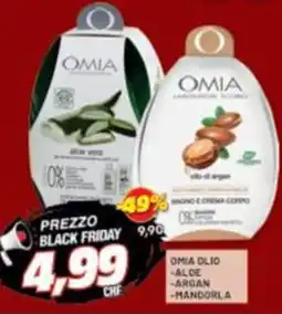 Risparmio Casa Omia olio aloe, argan e mandorla offerta
