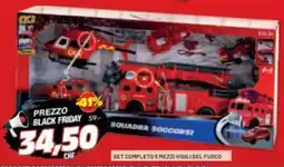 Risparmio Casa Set completo 5 mezzi vigili del fuoco offerta