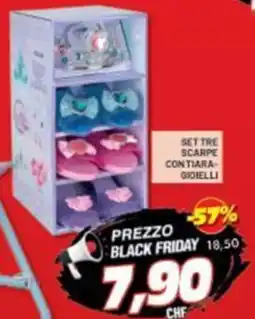 Risparmio Casa Set tre scarpe contiara gioielli offerta