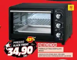 Risparmio Casa NECCHI FORNO ELETTRICO VENTILATO NKS22 offerta