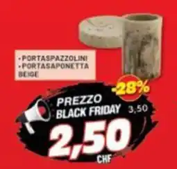 Risparmio Casa Portaspazzolini e portasaponetta beige offerta