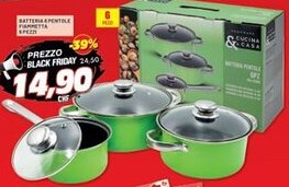 Risparmio Casa Batteria & pentole fiammetta offerta