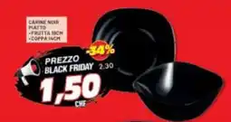 Risparmio Casa Carine noir piatto offerta