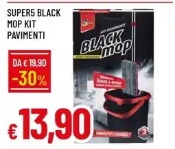 Famila SUPER5 BLACK MOP KIT PAVIMENTI offerta