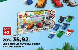 Extracoop LEGO DUPLO AUTO DA CORSA E PILOTI TEAM F1 offerta
