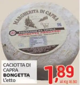 Crai Caciotta di capra BONGETTA offerta