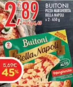 Crai Buitoni pizza margherita bella napoli x2 offerta