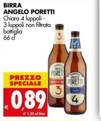 Tigros Birra Angelo Poretti 66cl offerta