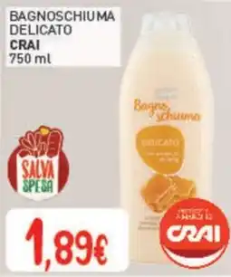 Crai Bagnoschiuma delicato CRAI offerta