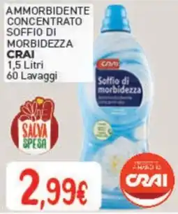 Crai Ammorbidente concentrato soffio di morbidezza CRAI offerta